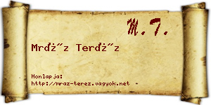 Mráz Teréz névjegykártya
